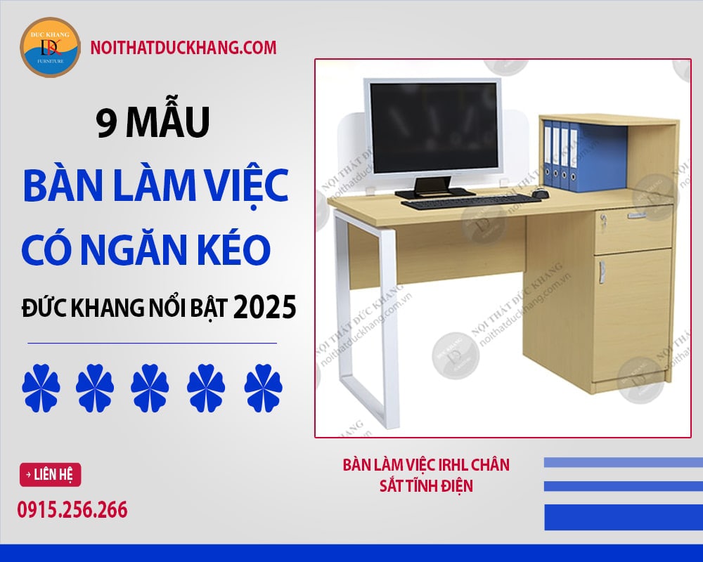 Bàn làm việc IRHL chân sắt tĩnh điện Bàn làm việc IRHL chân sắt tĩnh điện