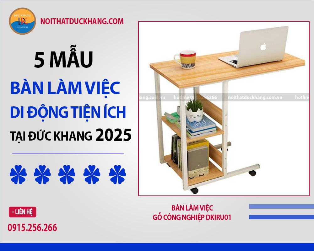 Bàn làm việc gỗ công nghiệp DKIRU01 Bàn làm việc gỗ công nghiệp DKIRU01