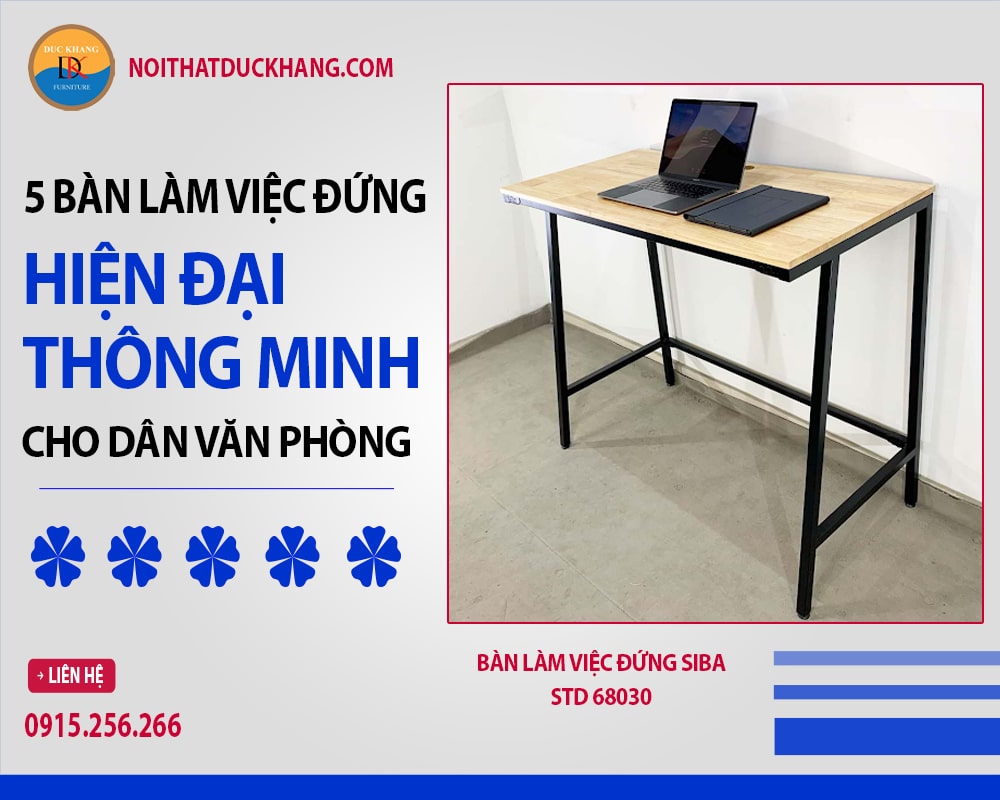 Bàn làm việc đứng SIBA STD 68030