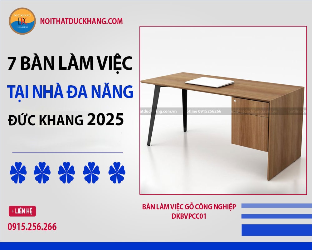 Bàn làm việc gỗ công nghiệp DKBVPCC01