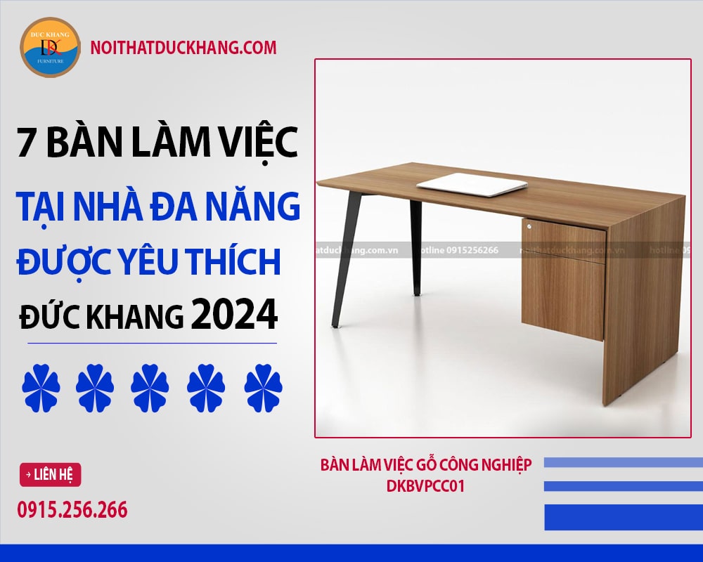 Bàn làm việc gỗ công nghiệp DKBVPCC01