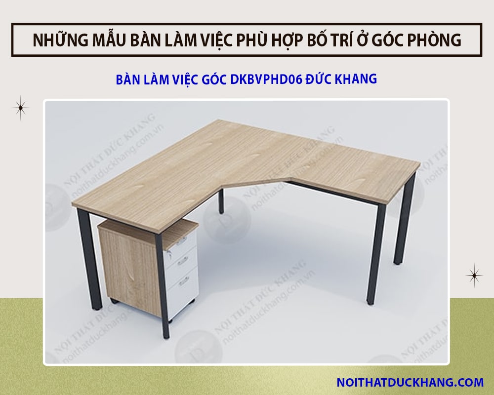 Bàn làm việc góc DKBVPHD06 Đức Khang