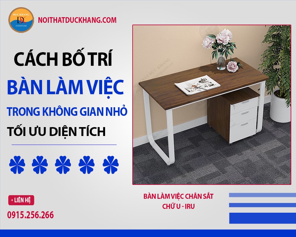 Bàn làm việc chân sắt chữ U - IRU Bàn làm việc chân sắt chữ U - IRU