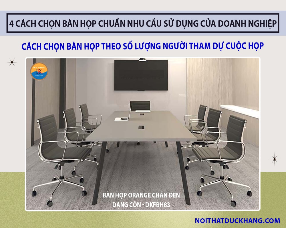 Cách chọn bàn họp theo số lượng người tham dự cuộc họp Cách chọn bàn họp theo số lượng người tham dự cuộc họp