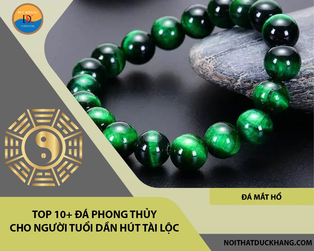 Top 10+ đá phong thủy cho người tuổi Dần hút tài lộc - Đá mắt hổ