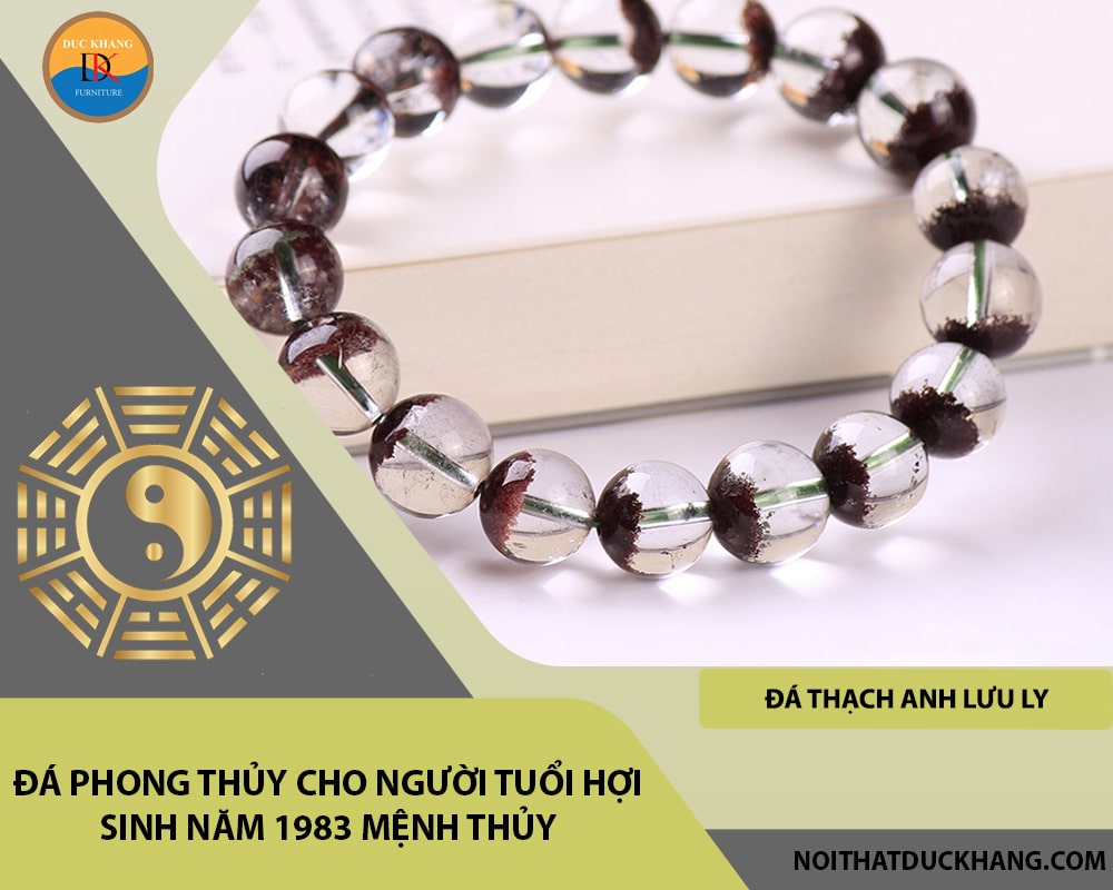 Đá phong thủy cho người tuổi Hợi sinh năm 1983 mệnh Thủy - Đá Thạch Anh Lưu Ly (Lapis Lazuli)