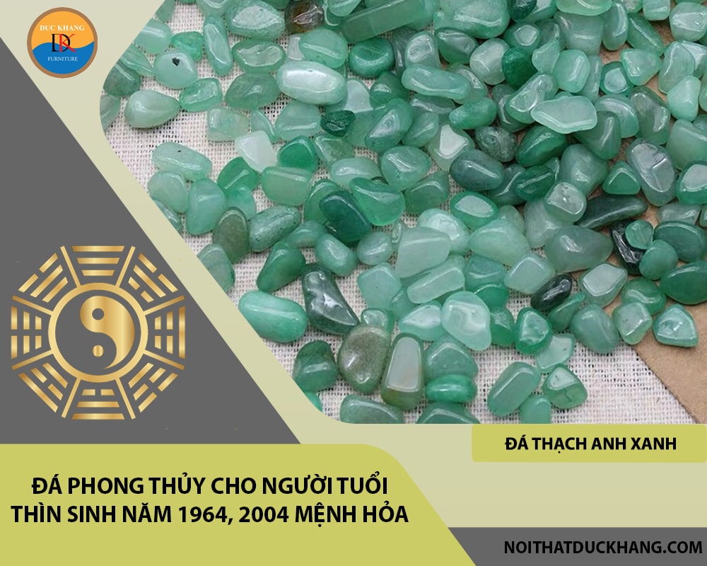 Đá phong thủy cho người tuổi Thìn sinh năm 1964, 2004 mệnh Hỏa - Đá thạch anh xanh Đá phong thủy cho người tuổi Thìn sinh năm 1964, 2004 mệnh Hỏa - Đá thạch anh xanh