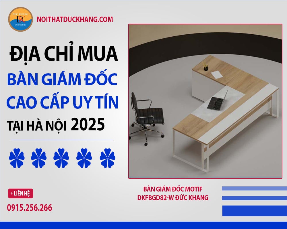Bàn giám đốc Motif DKFBGD82-W Đức Khang Bàn giám đốc Motif DKFBGD82-W Đức Khang