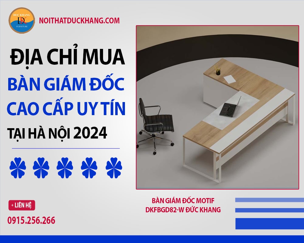 Bàn giám đốc Motif DKFBGD82-W Đức Khang