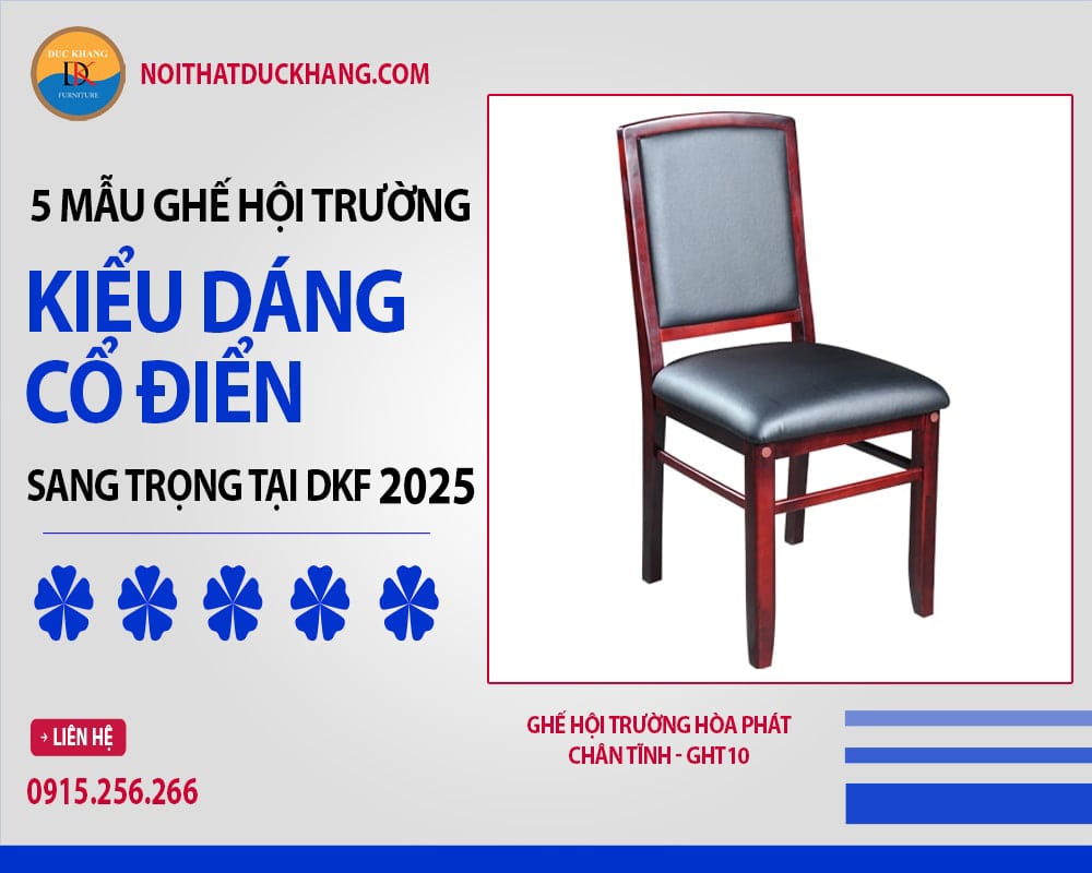 Ghế hội trường hòa phát chân tĩnh - GHT10 Ghế hội trường hòa phát chân tĩnh - GHT10