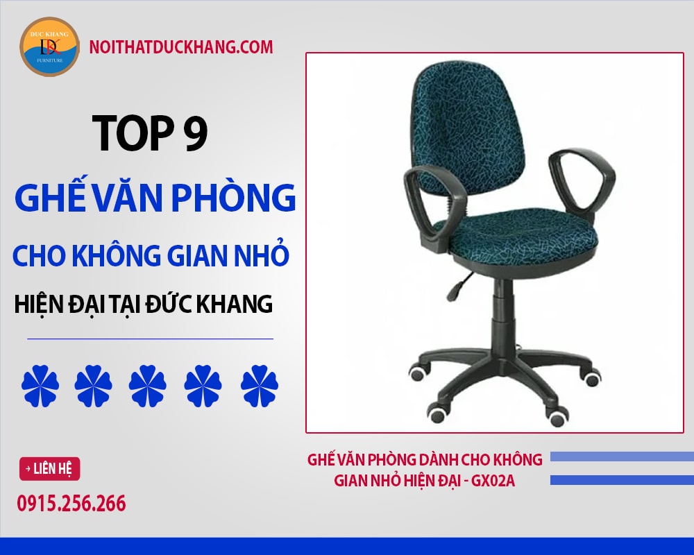 Ghế văn phòng dành cho không gian nhỏ hiện đại - GX02A