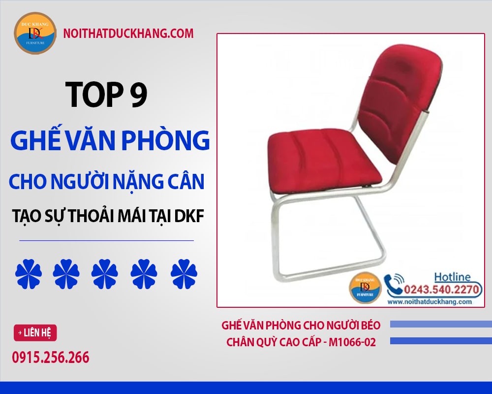 Ghế văn phòng cho người béo chân quỳ cao cấp - M1066-02