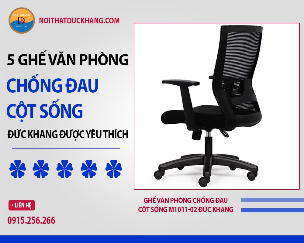 Ghế văn phòng chống đau cột sống M1011-02 Đức Khang