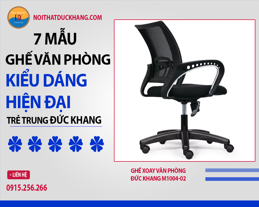 Ghế xoay văn phòng Đức Khang M1004-02