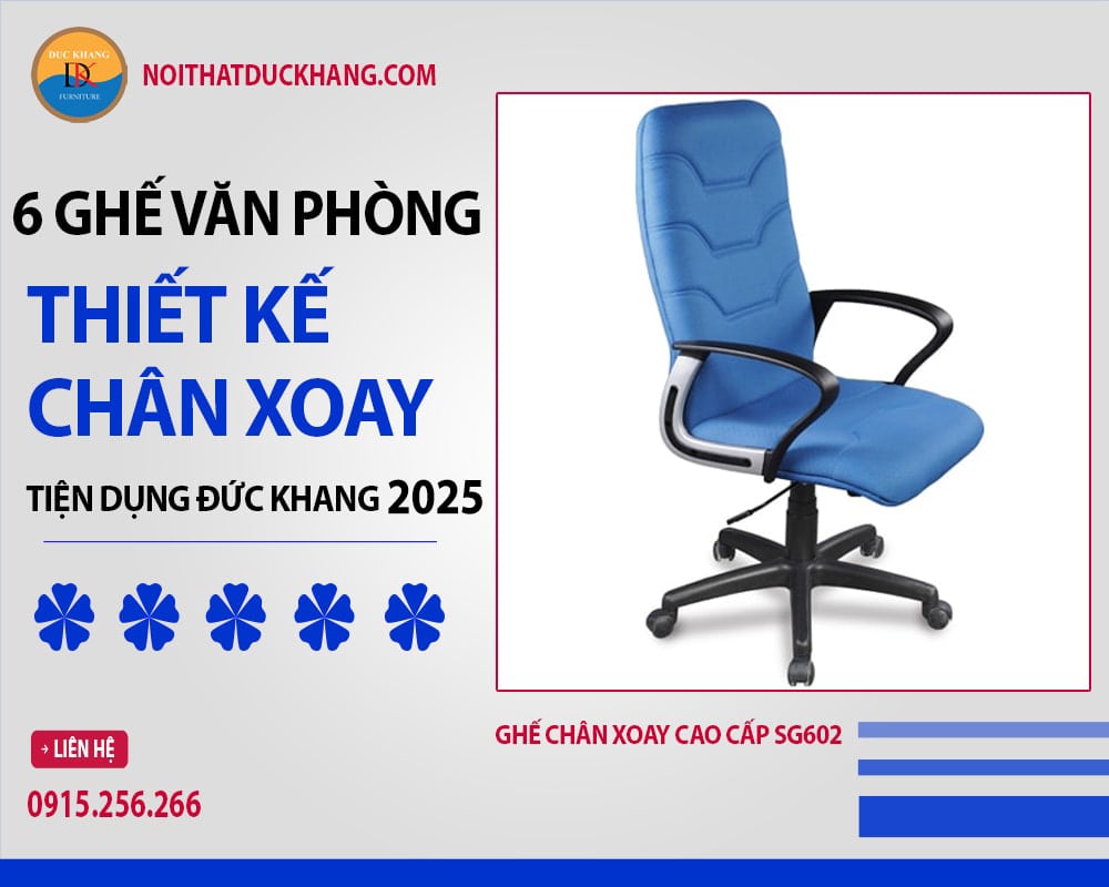 Ghế chân xoay cao cấp SG602 Ghế chân xoay cao cấp SG602