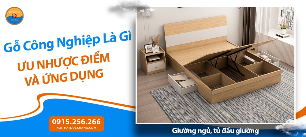 Ứng dụng của gỗ công nghiệp trong nội thất hiện đại - Giường ngủ, tủ đầu giường Ứng dụng của gỗ công nghiệp trong nội thất hiện đại - Giường ngủ, tủ đầu giường