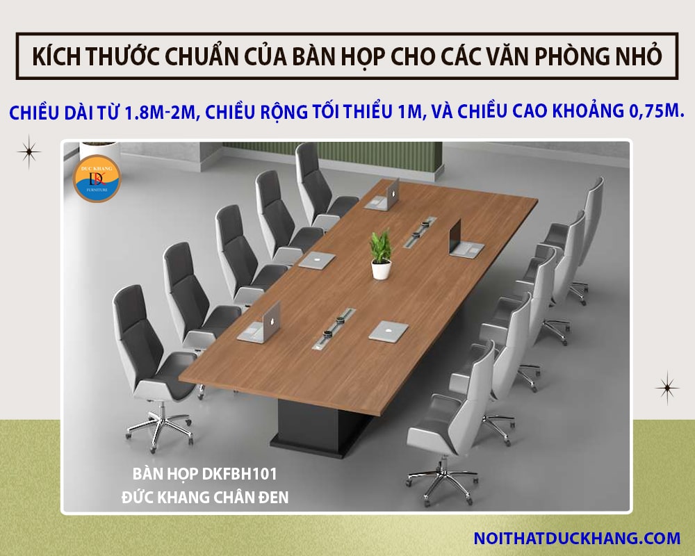 Bàn họp DKFBH101 Đức Khang chân đen