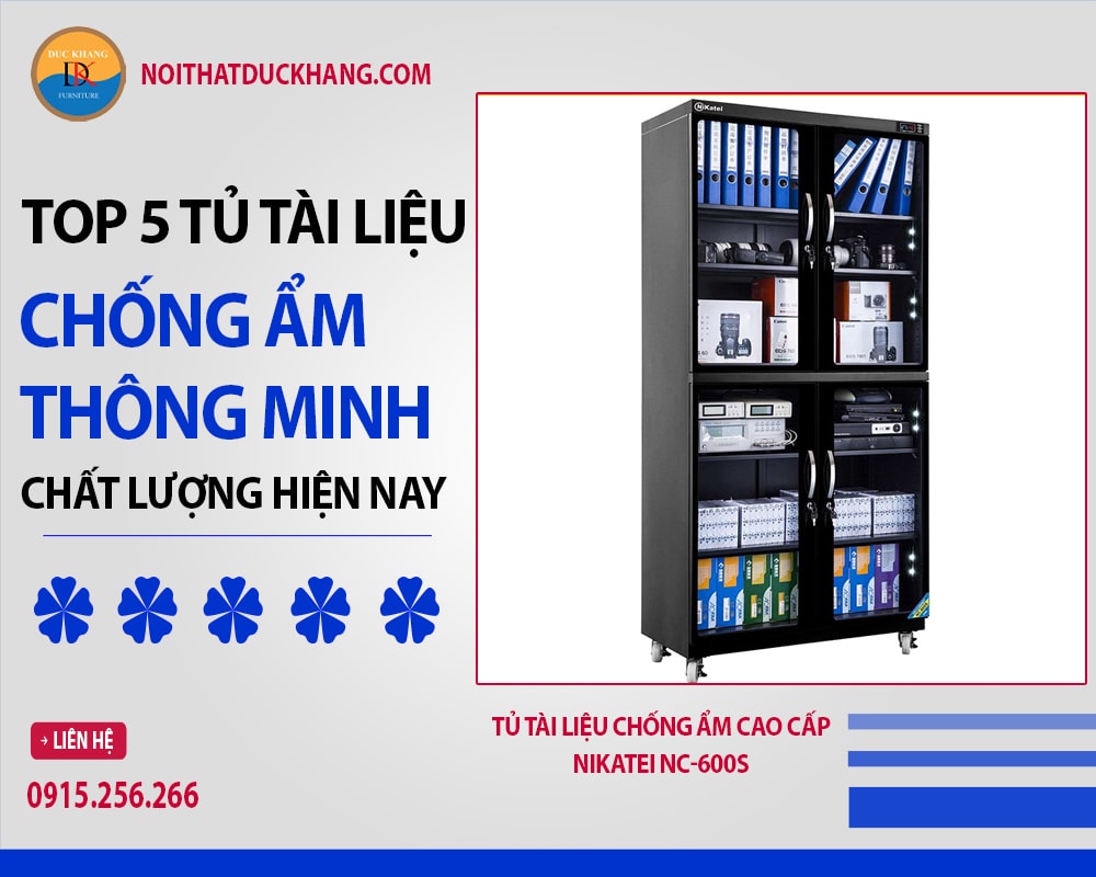 Tủ tài liệu chống ẩm cao cấp Nikatei NC-600S