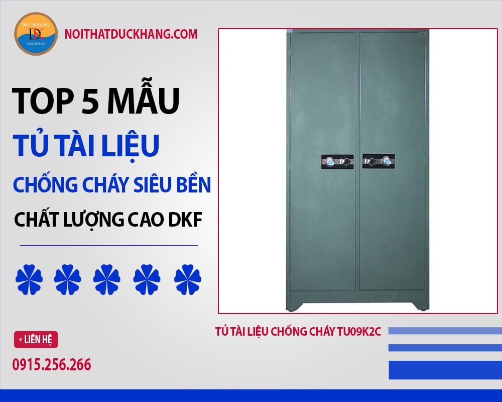 Tủ tài liệu chống cháy TU09K2C Tủ tài liệu chống cháy TU09K2C