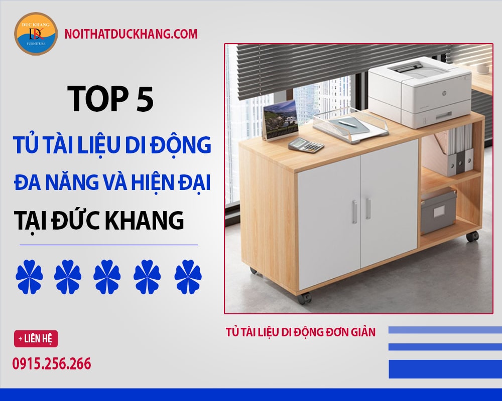 Tủ tài liệu di động đơn giản