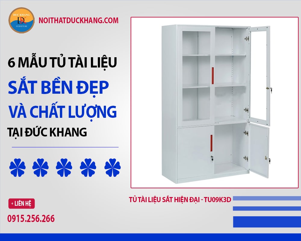 Tủ tài liệu sắt hiện đại - TU09K3D