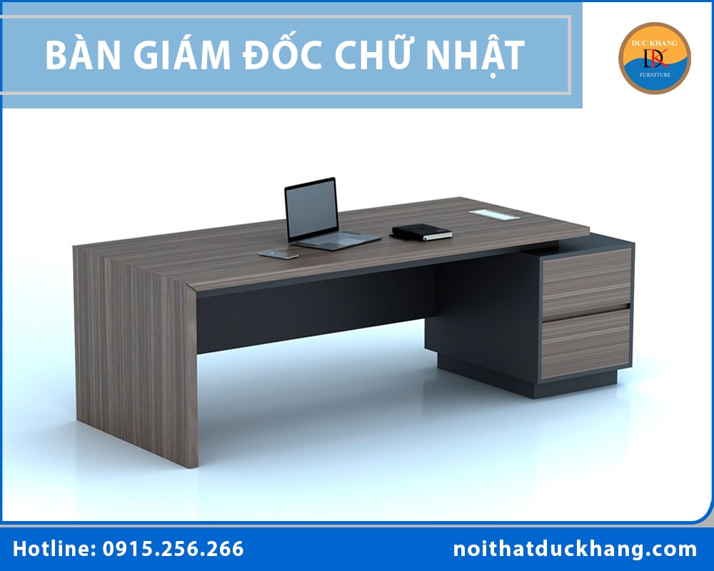 Bàn giám đốc chữ nhật