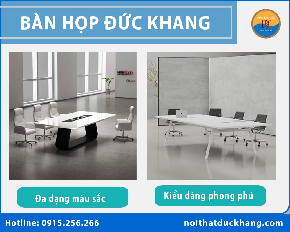 So sánh bàn họp Đức Khang với bàn họp giá rẻ trên thị trường