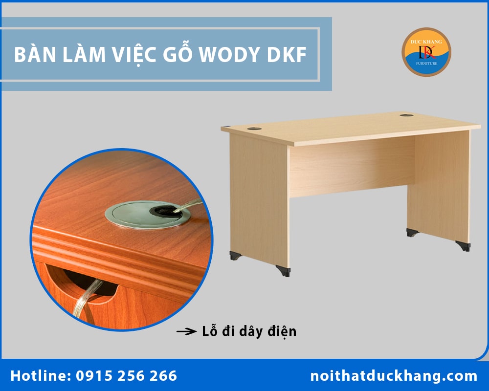 So sánh bàn làm việc gỗ Wody DKF với bàn làm việc gỗ giá rẻ trên thị trường?