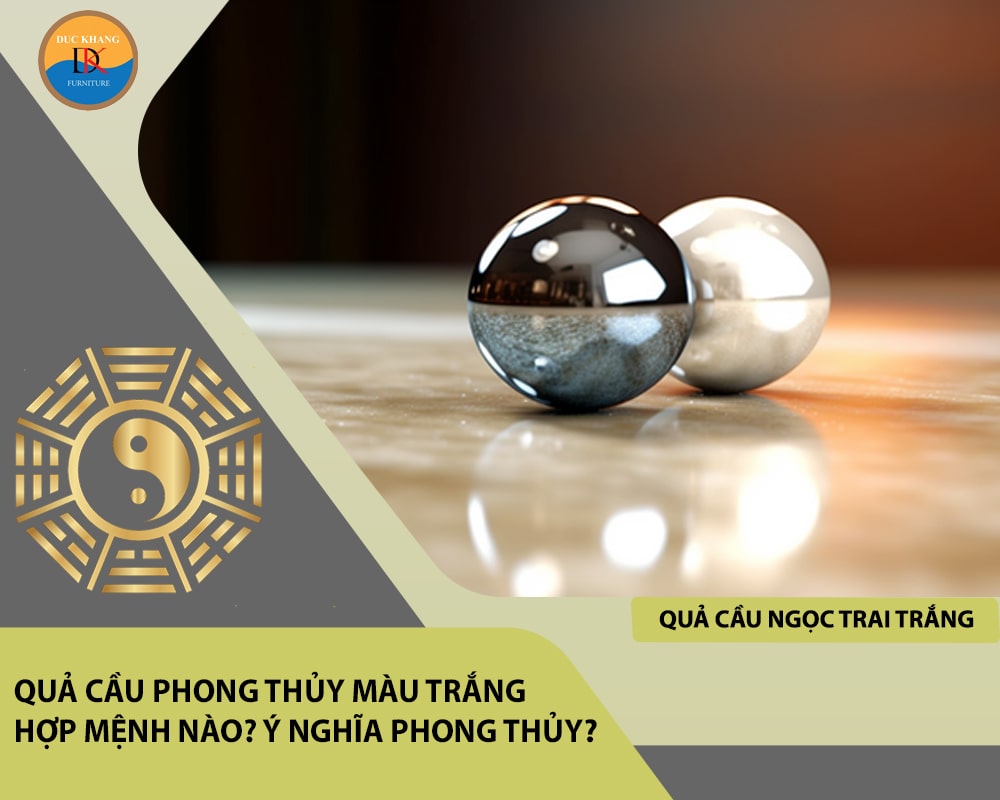 Quả cầu ngọc trai trắng