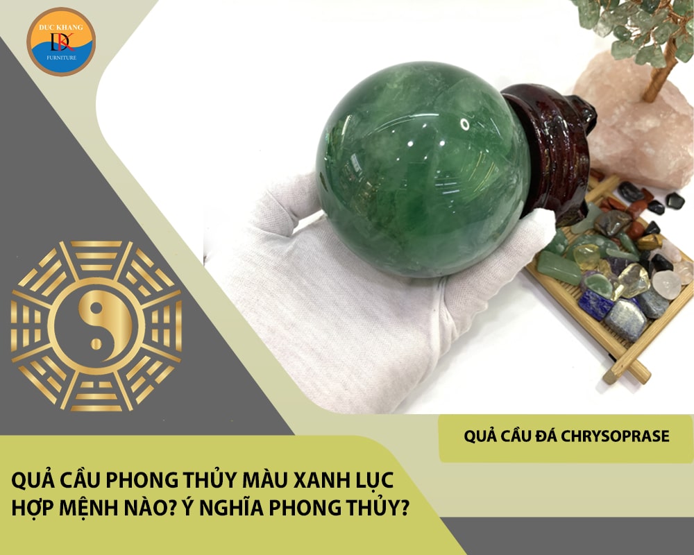 Quả cầu đá Chrysoprase