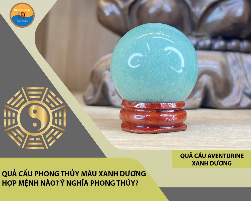 Quả cầu Aventurine xanh dương