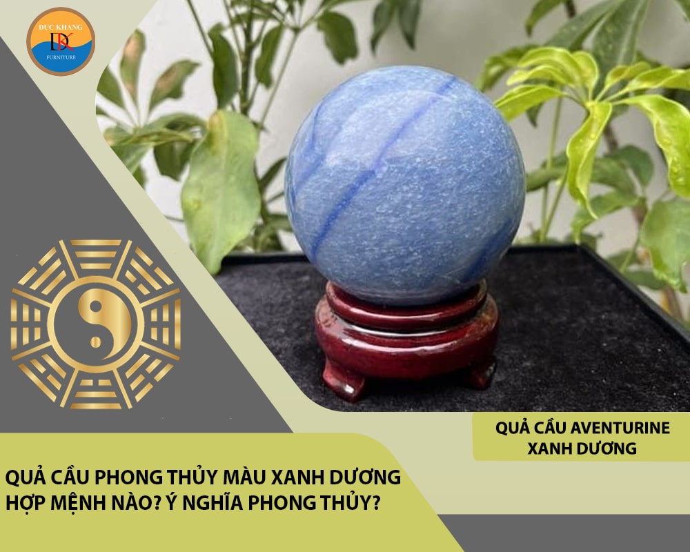 Quả cầu Aventurine xanh dương