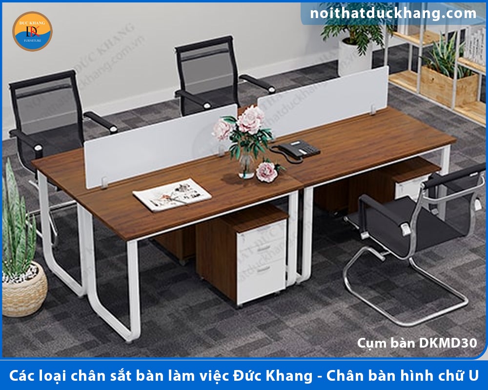 Các loại chân sắt bàn làm việc Đức Khang - Chân bàn hình chữ U