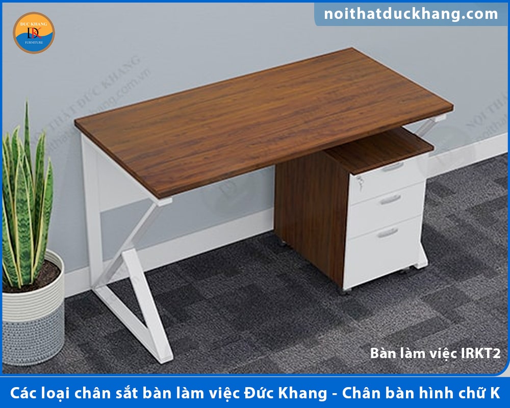 Các loại chân sắt bàn làm việc Đức Khang - Chân bàn hình chữ K