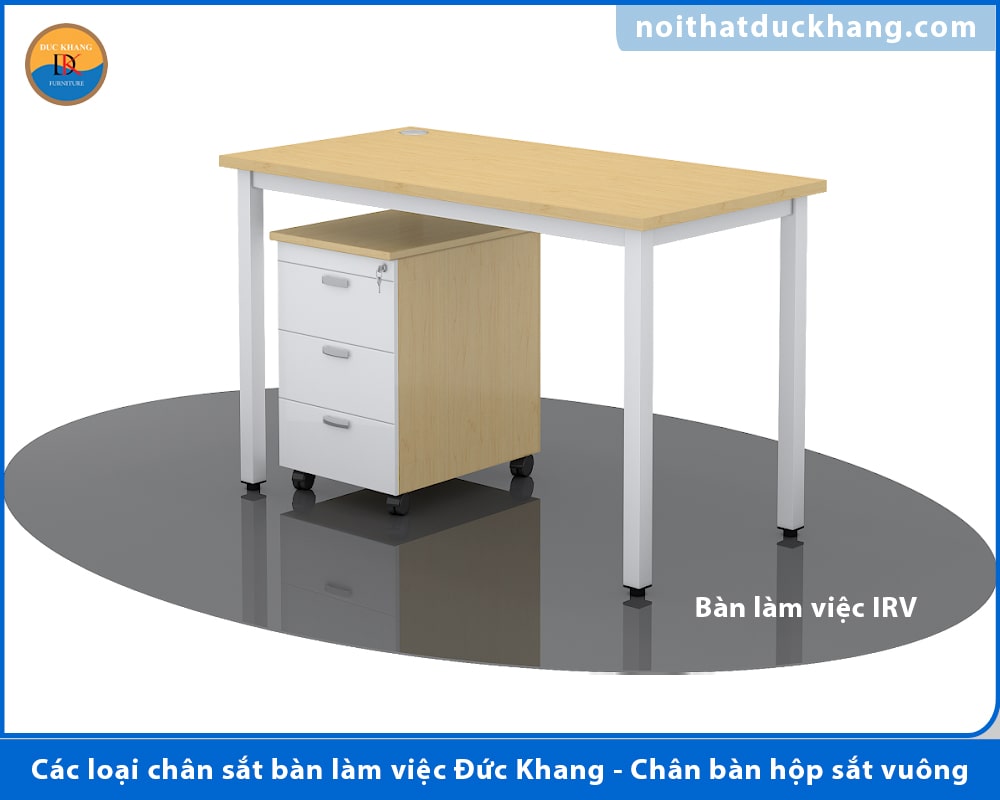 Các loại chân sắt bàn làm việc Đức Khang - Chân bàn hộp sắt vuông