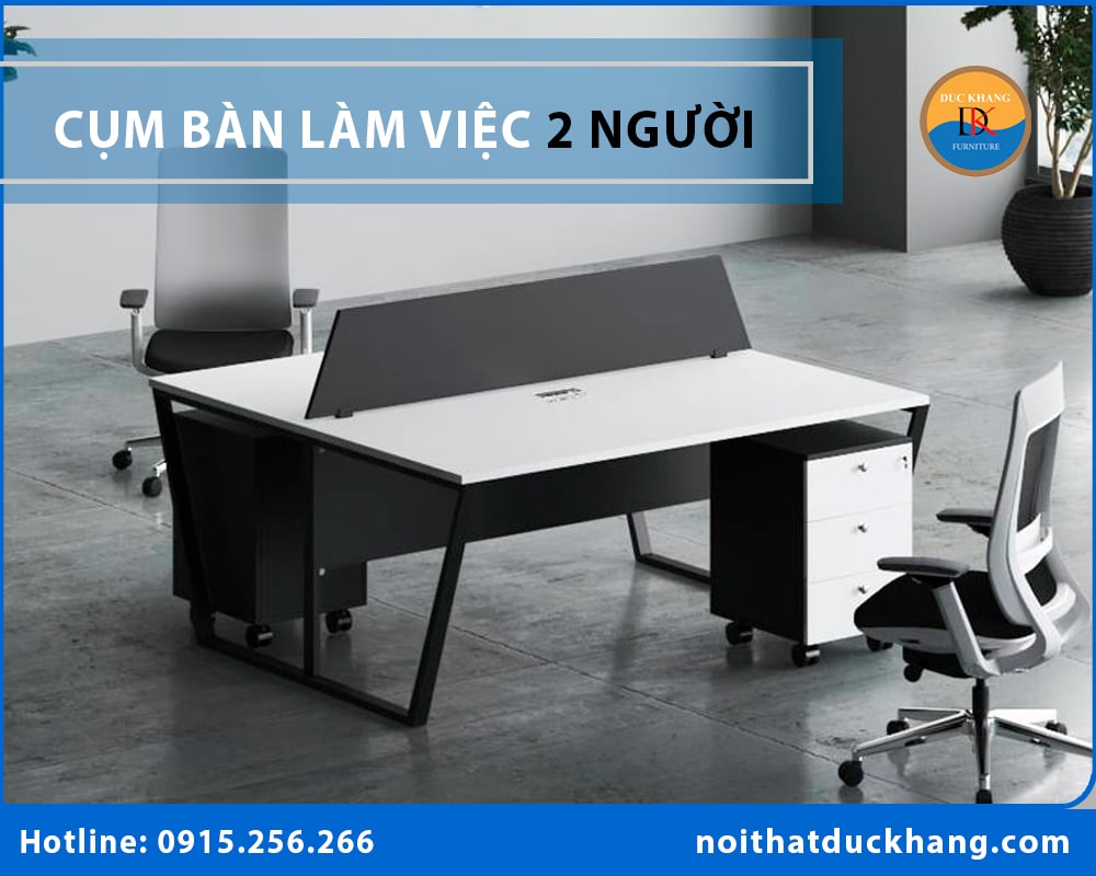 Cụm bàn làm việc 2 người