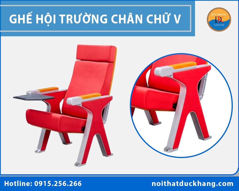 Ghế hội trường chân chữ V