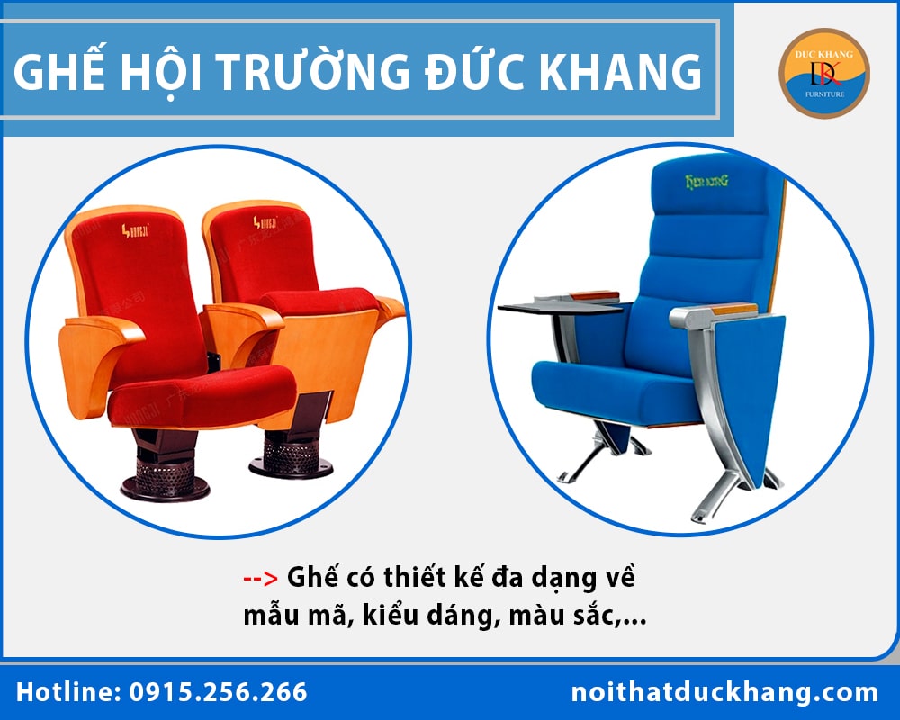 So sánh ghế hội trường của DKF với ghế hội trường giá rẻ trên thị trường?