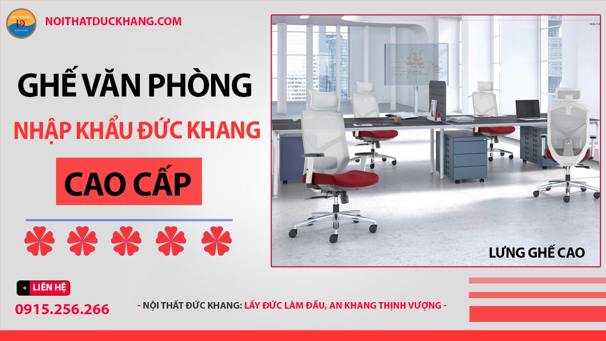 Lưng ghế cao, chất liệu dày dặn, chắc chắn