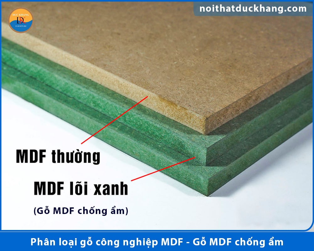 Phân loại gỗ công nghiệp MDF - Gỗ MDF chống ẩm