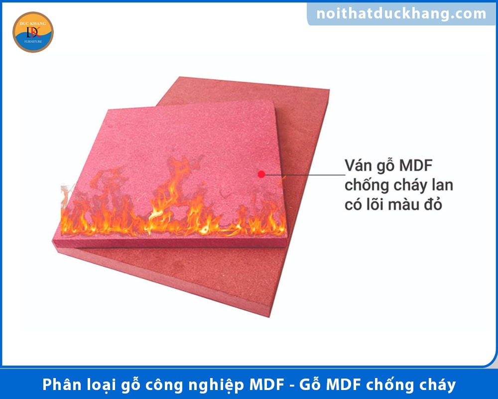 Phân loại gỗ công nghiệp MDF - Gỗ MDF chống cháy