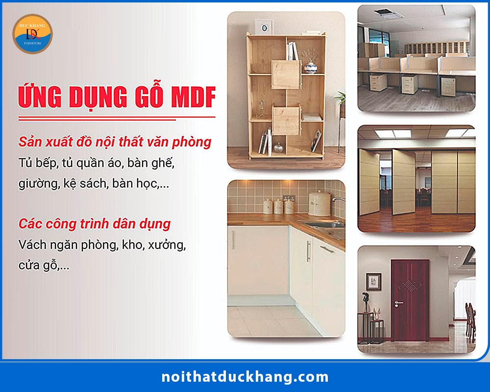 Ứng dụng của gỗ MDF trong nội thất