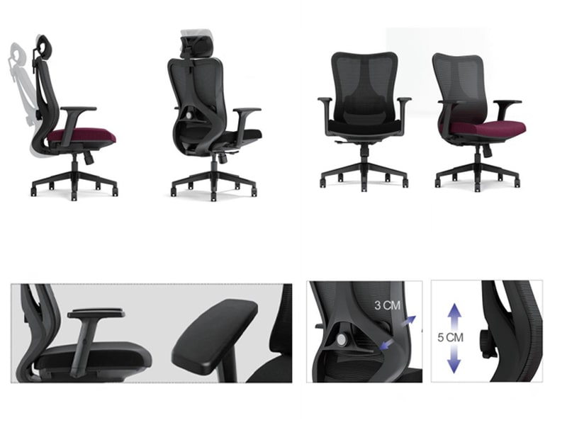 Imove-H - Ghế văn phòng cao cấp nhập khẩu chân xoay tiện lợi Imove-H - Ghế văn phòng cao cấp nhập khẩu chân xoay tiện lợi