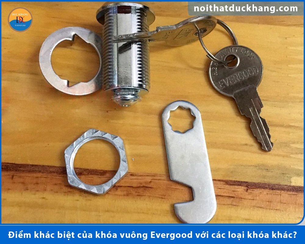 Điểm khác biệt của khóa vuông Evergood với các loại khóa khác?