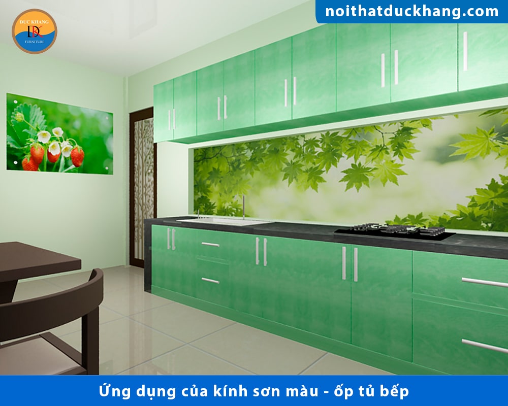 Ứng dụng của kính sơn màu?