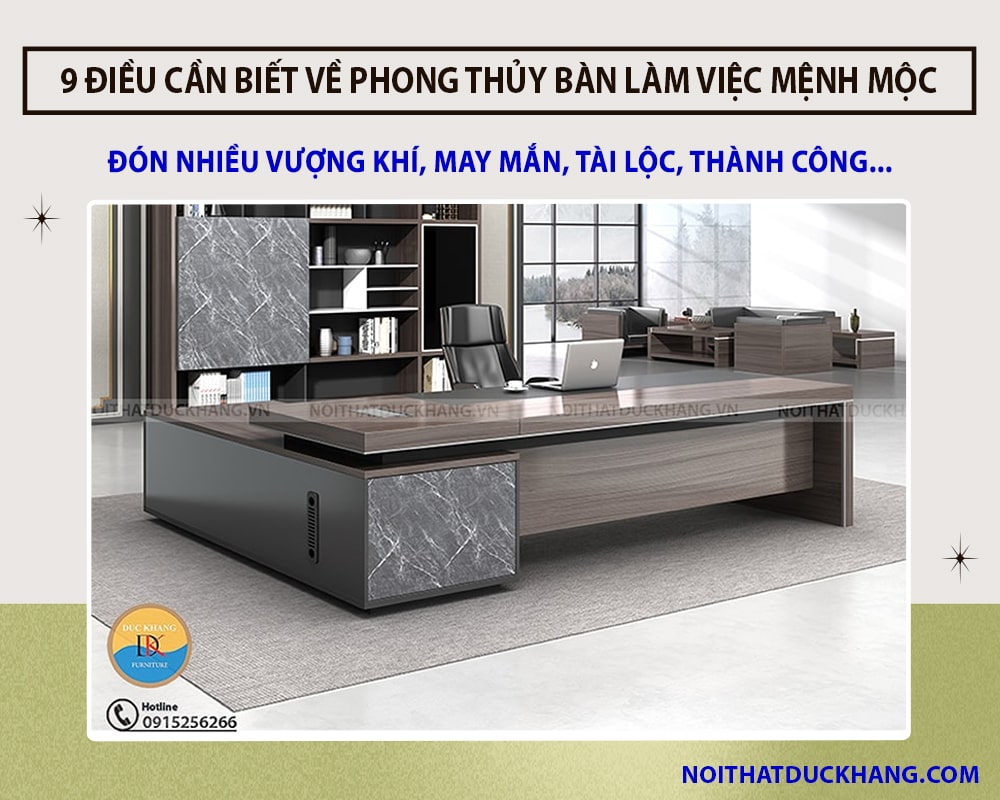 9 điều cần biết về phong thủy bàn làm việc mệnh Mộc mới nhất