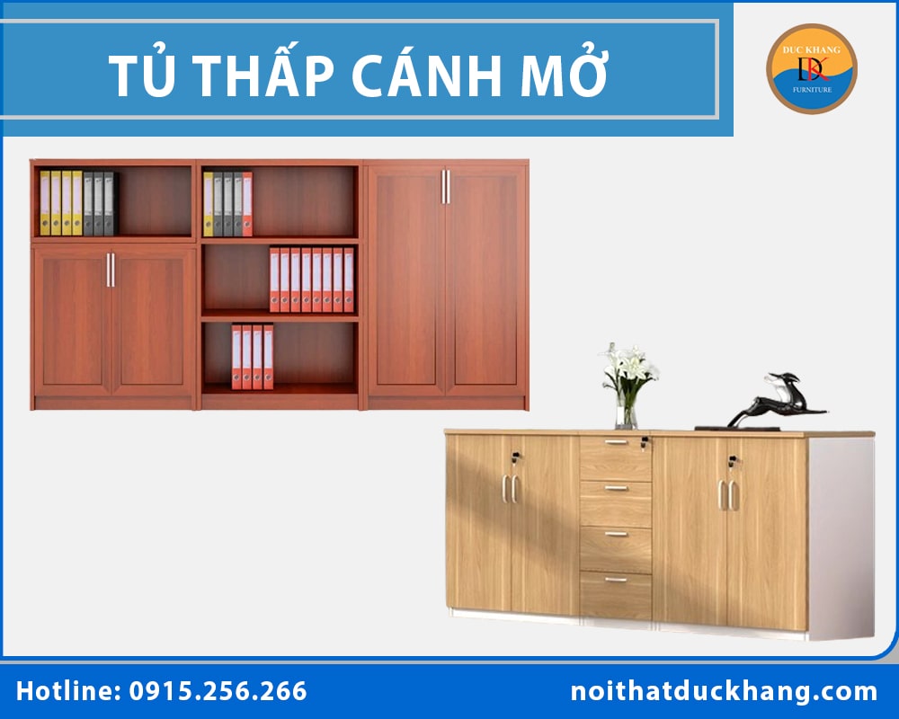 Tủ thấp cánh mở