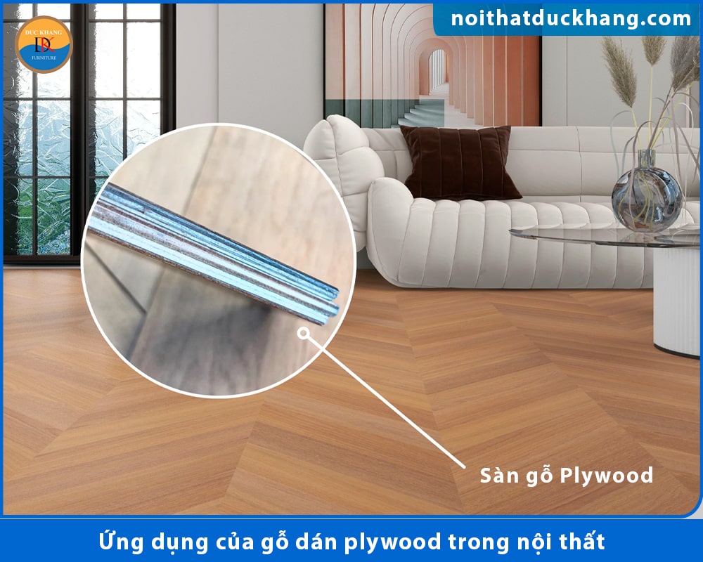 Ứng dụng của gỗ dán plywood trong nội thất - Làm sàn nhà