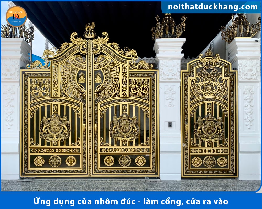 Ứng dụng của nhôm đúc - Làm cổng, cửa ra vào