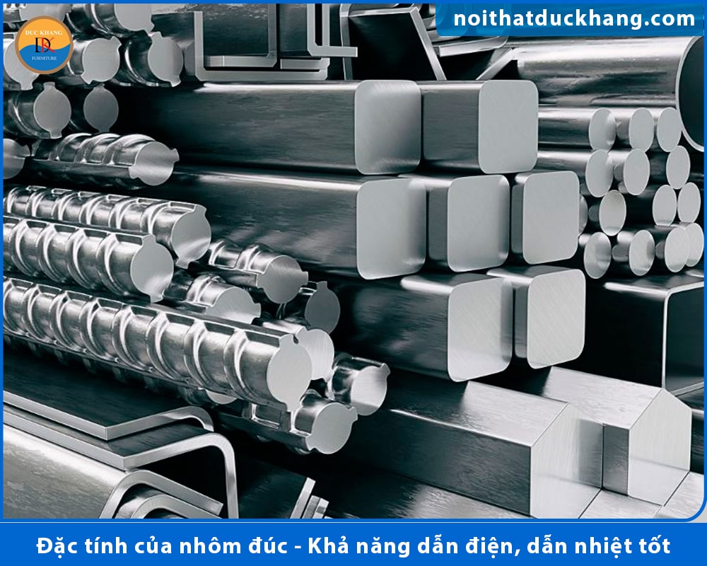 Đặc tính của nhôm đúc - Khả năng dẫn điện, dẫn nhiệt tốt